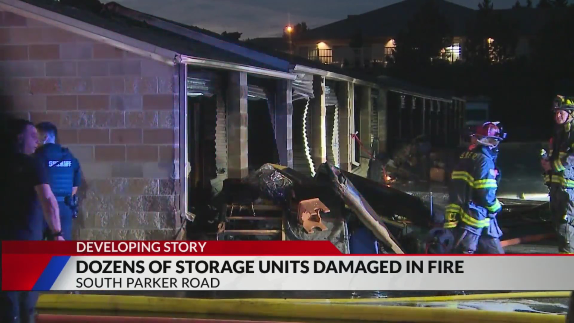 Dozens of storage units damaged in 2-alarm fire on Parker Road – FOX31 ...