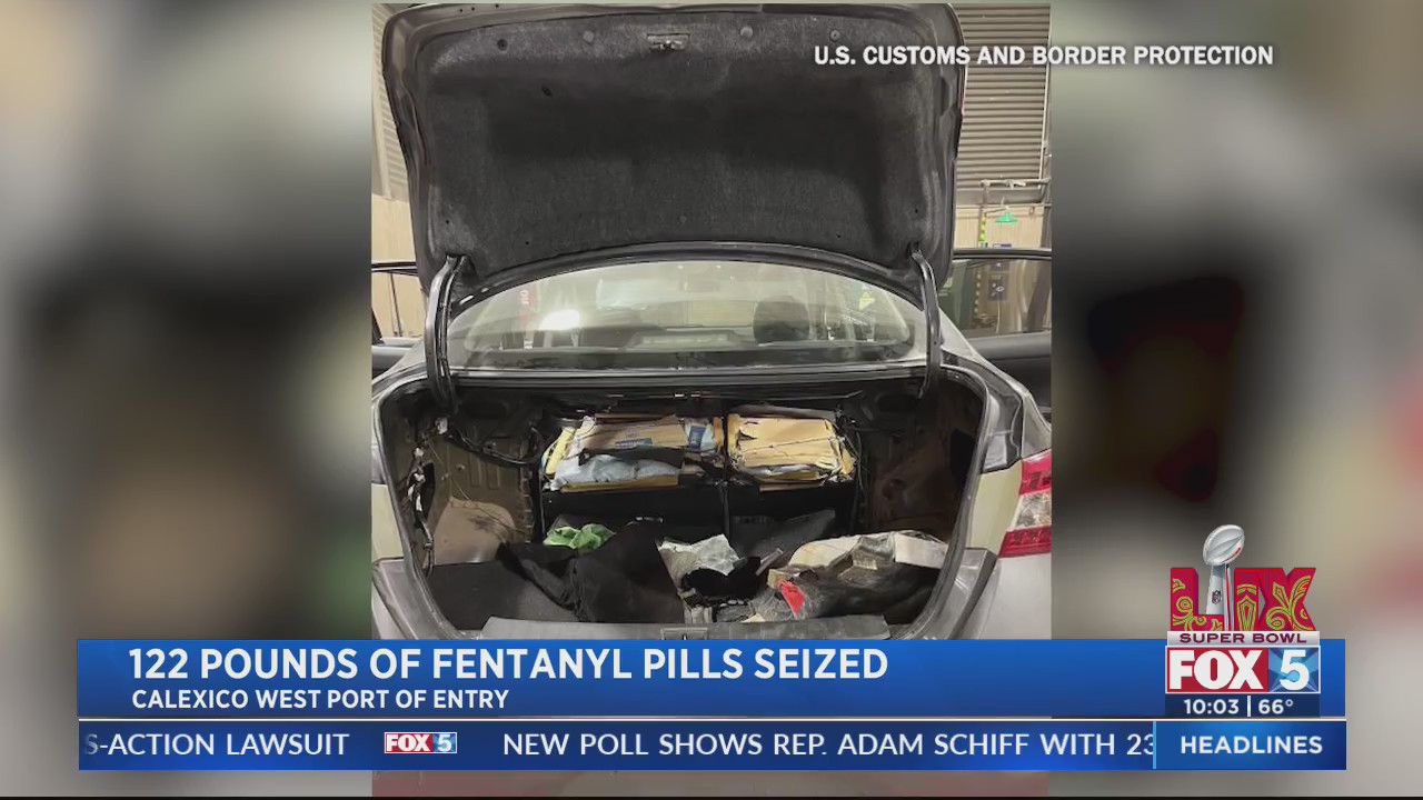 CBP officers seize over 100 pounds of fentanyl – FOX 5 San Diego & KUSI ...