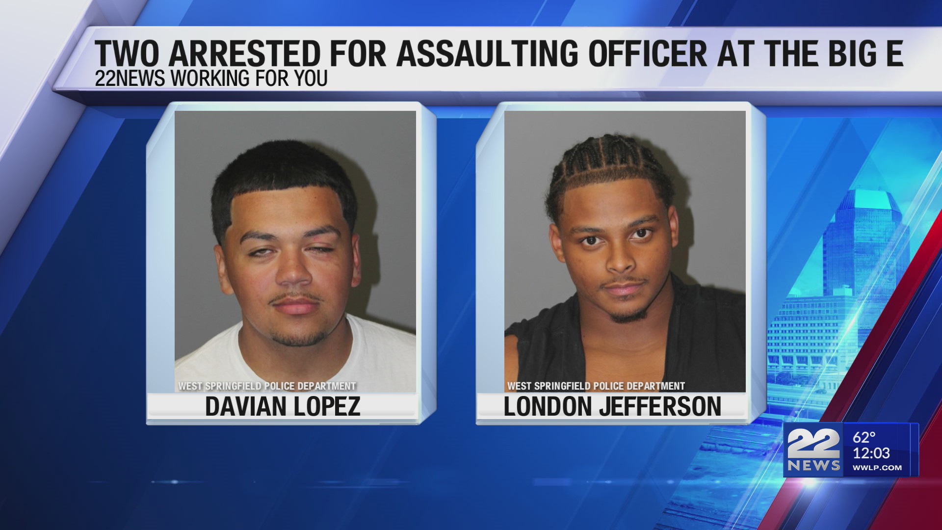 Two arrested for assaulting officer at The Big E – WWLP