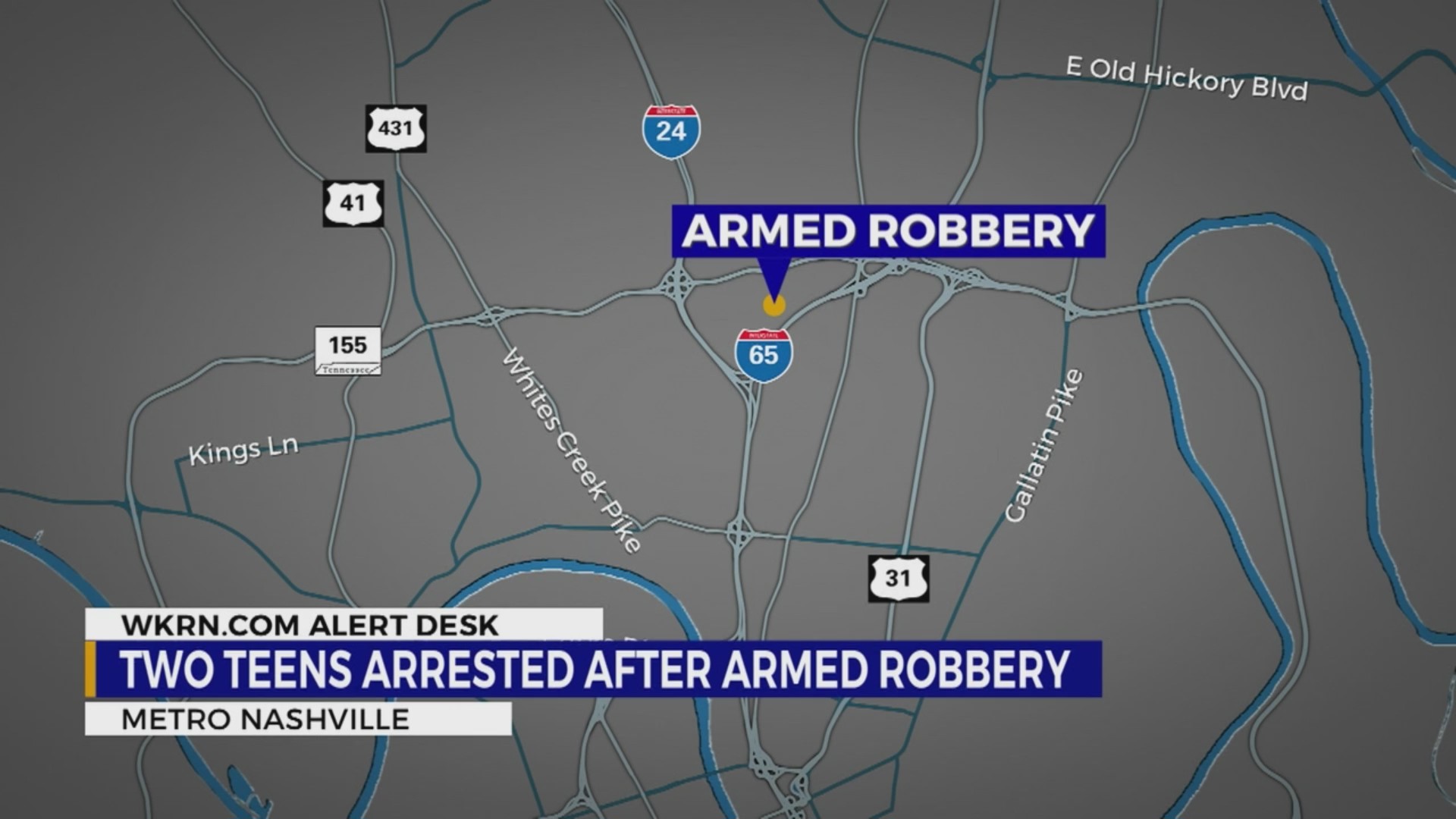 Two teens arrested in Nashville after armed robbery – WKRN News 2