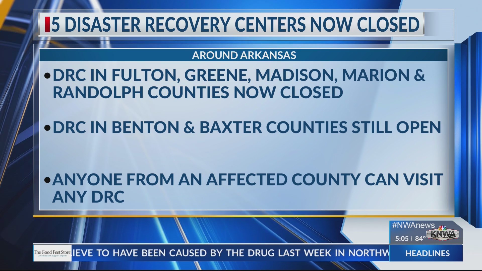 Multiple disaster recovery centers closing in northern Arkansas, two ...