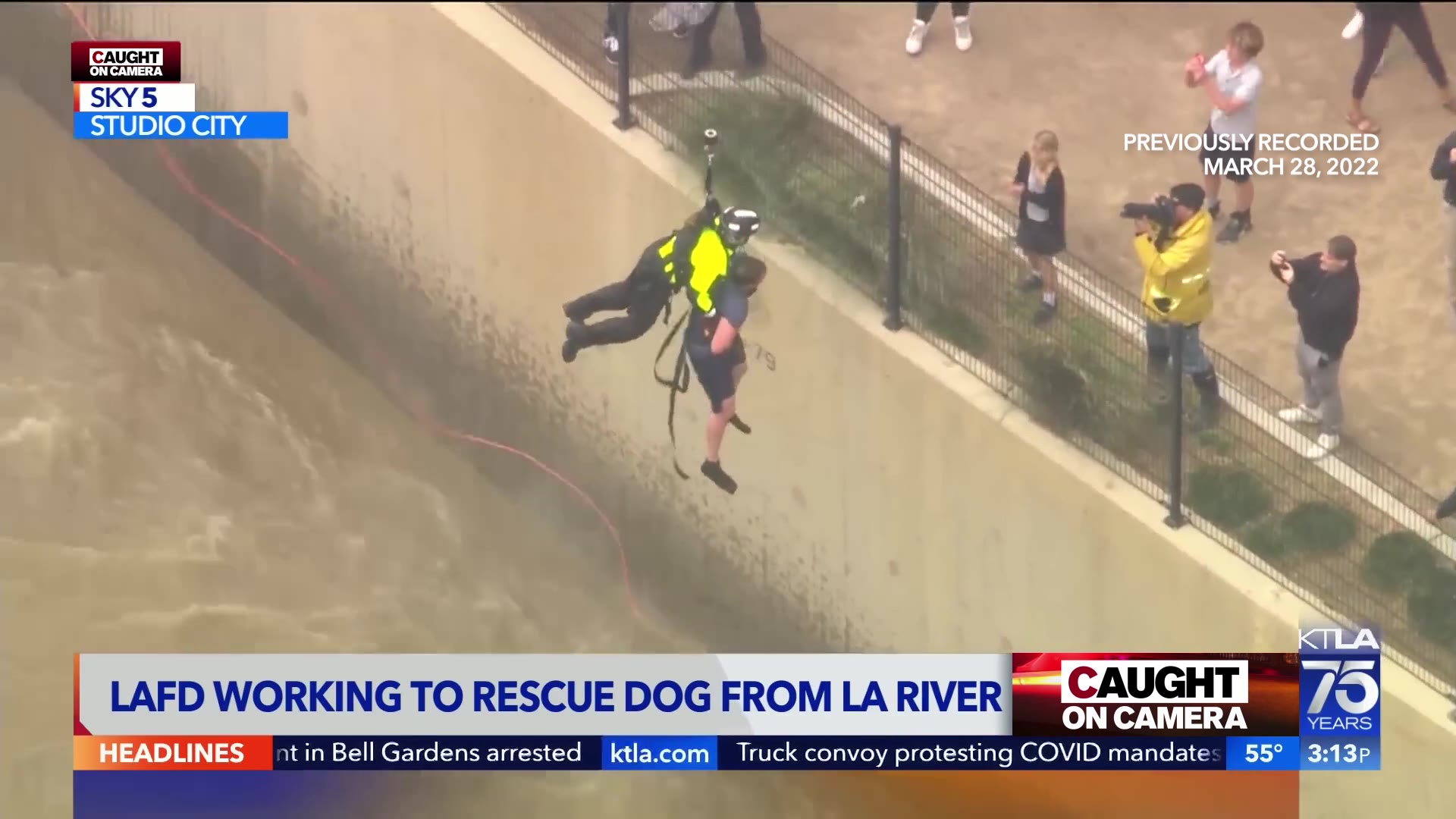 Caught on Camera: Daring Rescue in The L.A. River – KTLA