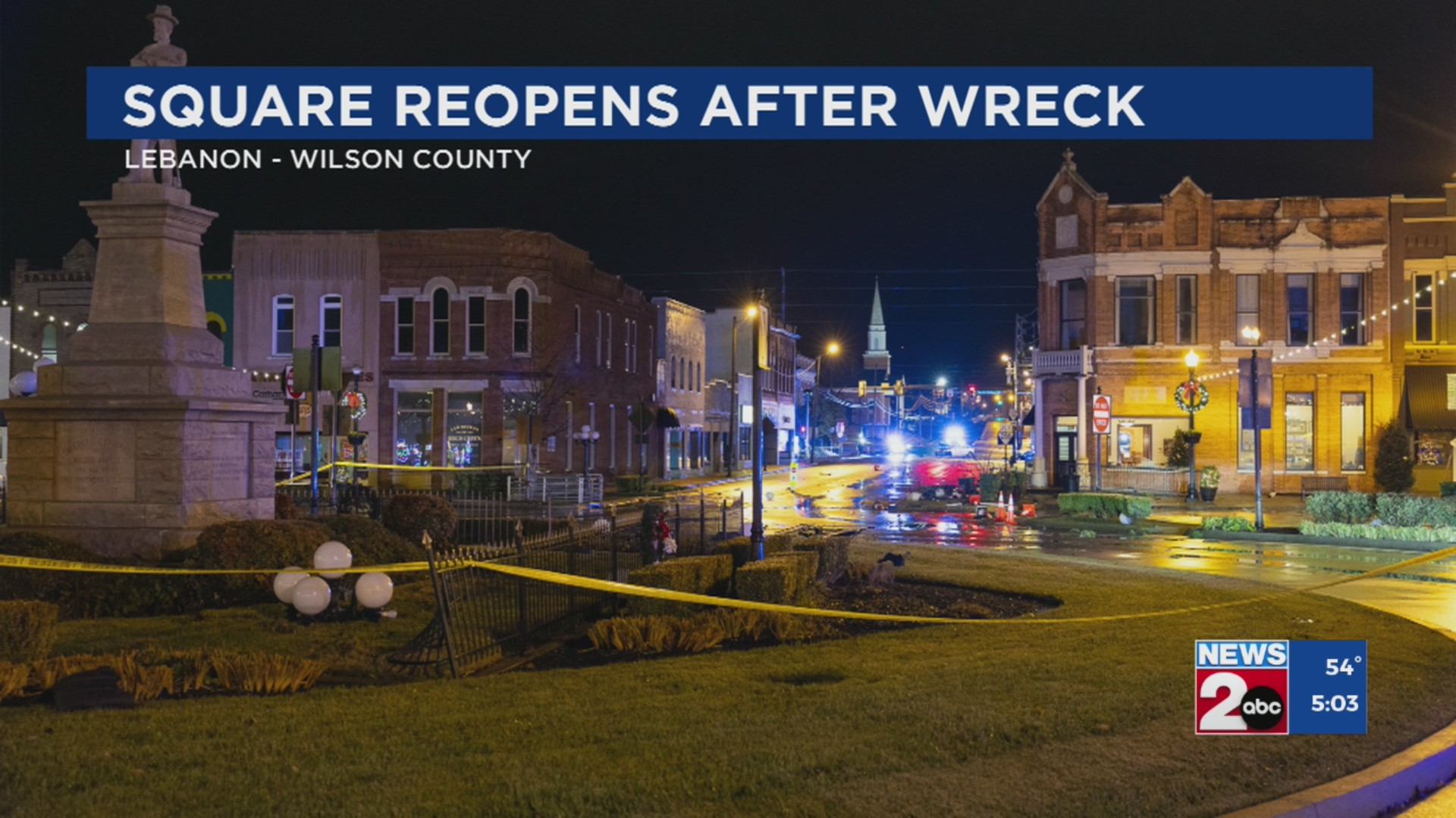 Lebanon Square reopens after wreck – WKRN News 2