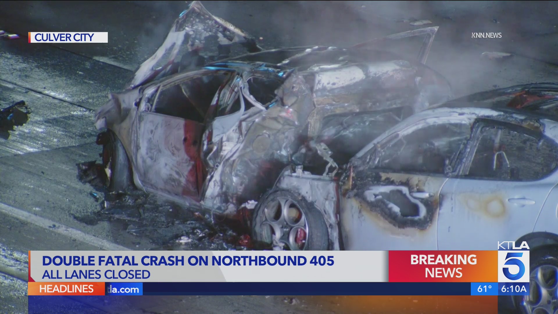 Double Fatal Crash Closes Northbound 405 Through Culver City KTLA double-fatal-crash-closes-northbound-405-through-culver-city-ktla