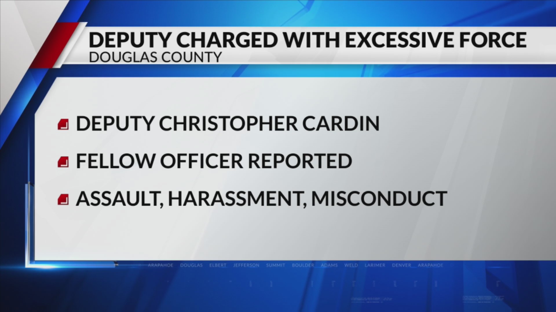 Douglas County deputy facing assault charge after report by fellow ...