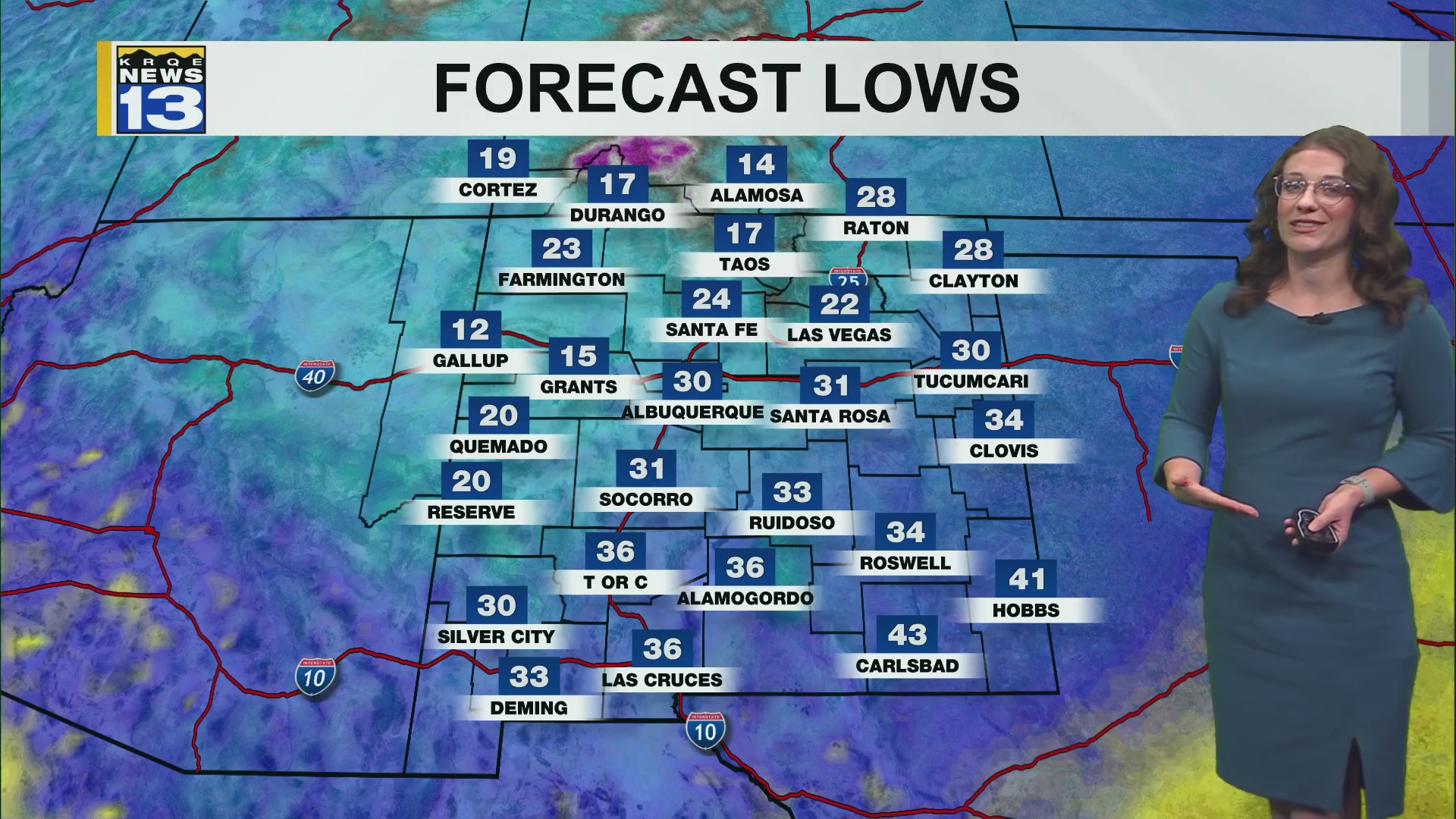 Cooler temperatures and a rainy end to the week – KRQE NEWS 13 ...