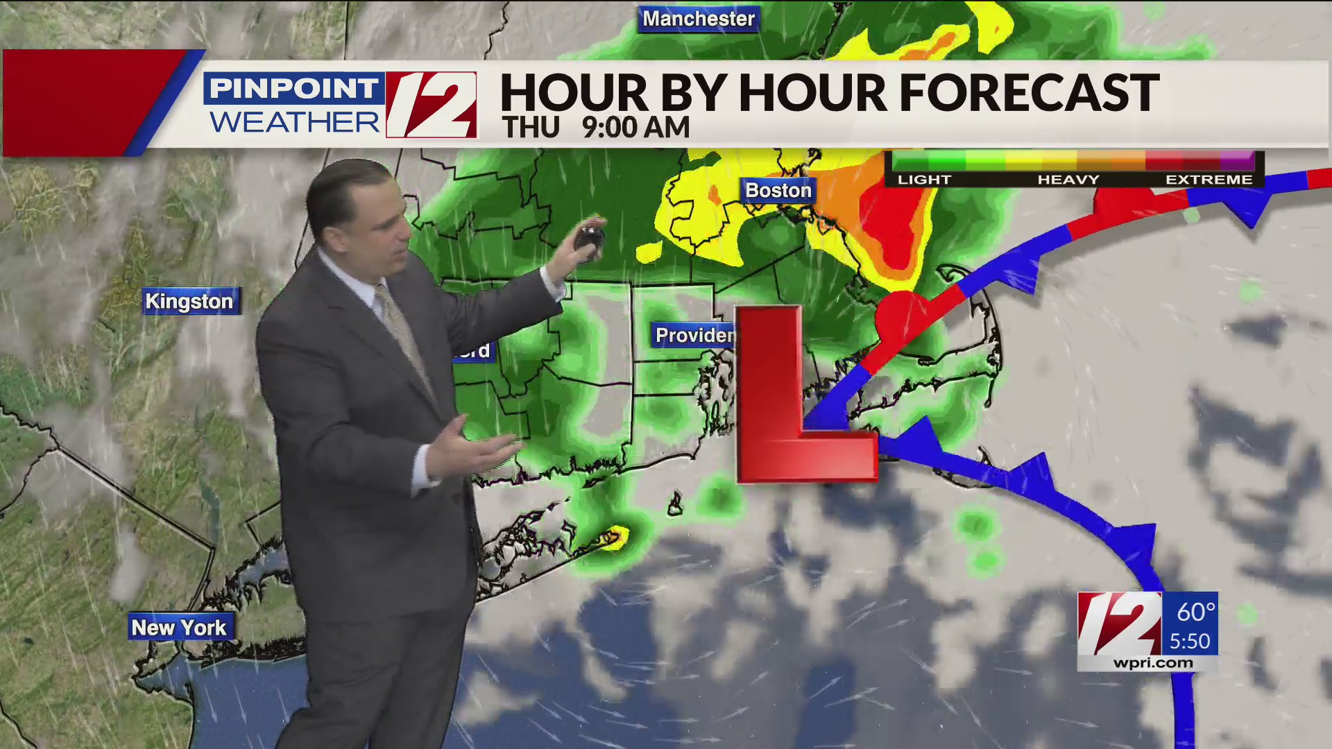 WPRI 12 Weather Forecast from 5/30/24: Rain, Some Heavy This Morning ...