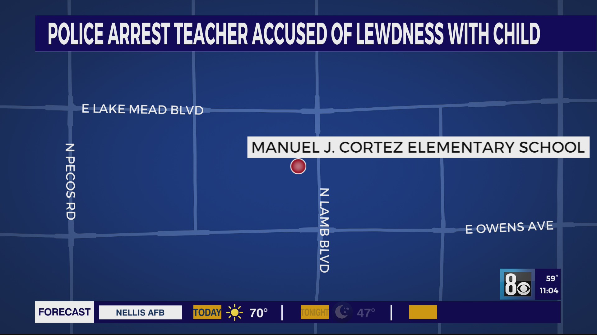 CCSD police arrest elementary school teacher accused of lewdness with ...