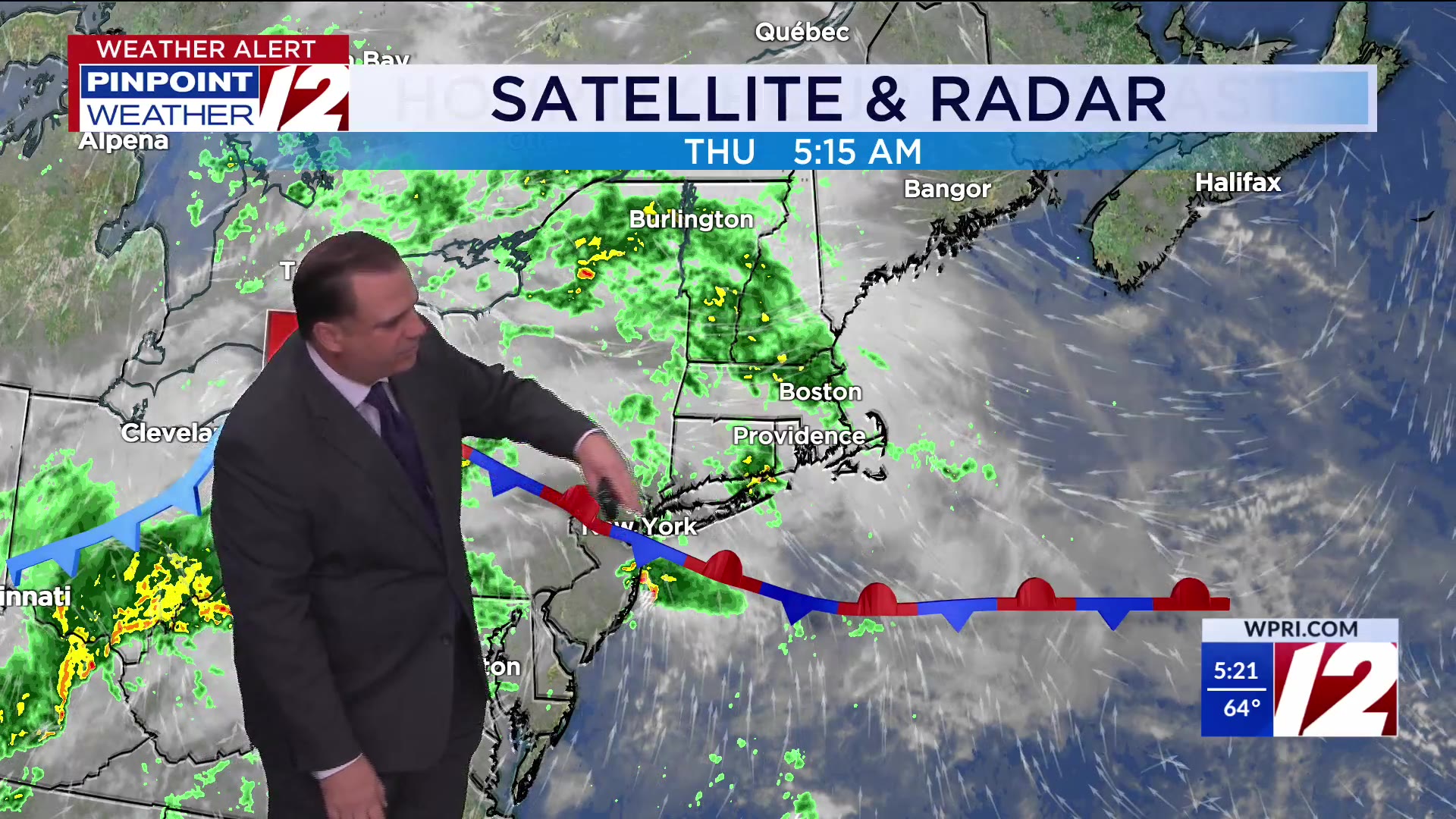 WPRI 12 Weather Forecast for 9/25/25: Rain, some heavy this morning ...