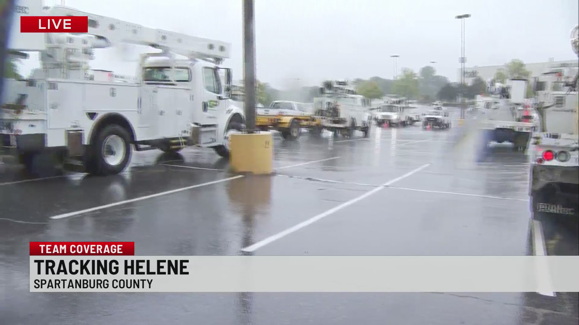 Power crews line up in Spartanburg ahead of Hurricane Helene WSPA 7NEWS