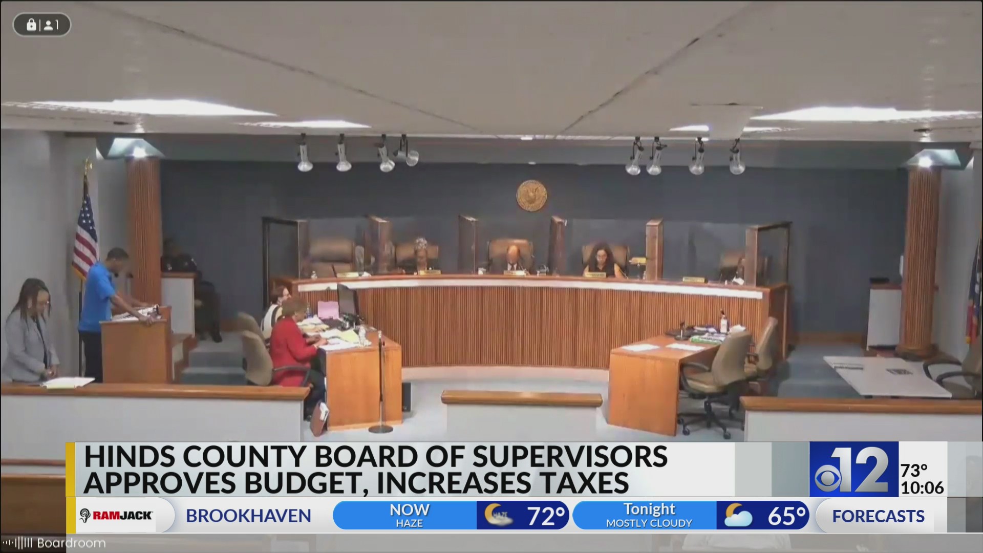 Hinds County supervisors approve property tax increase WJTV