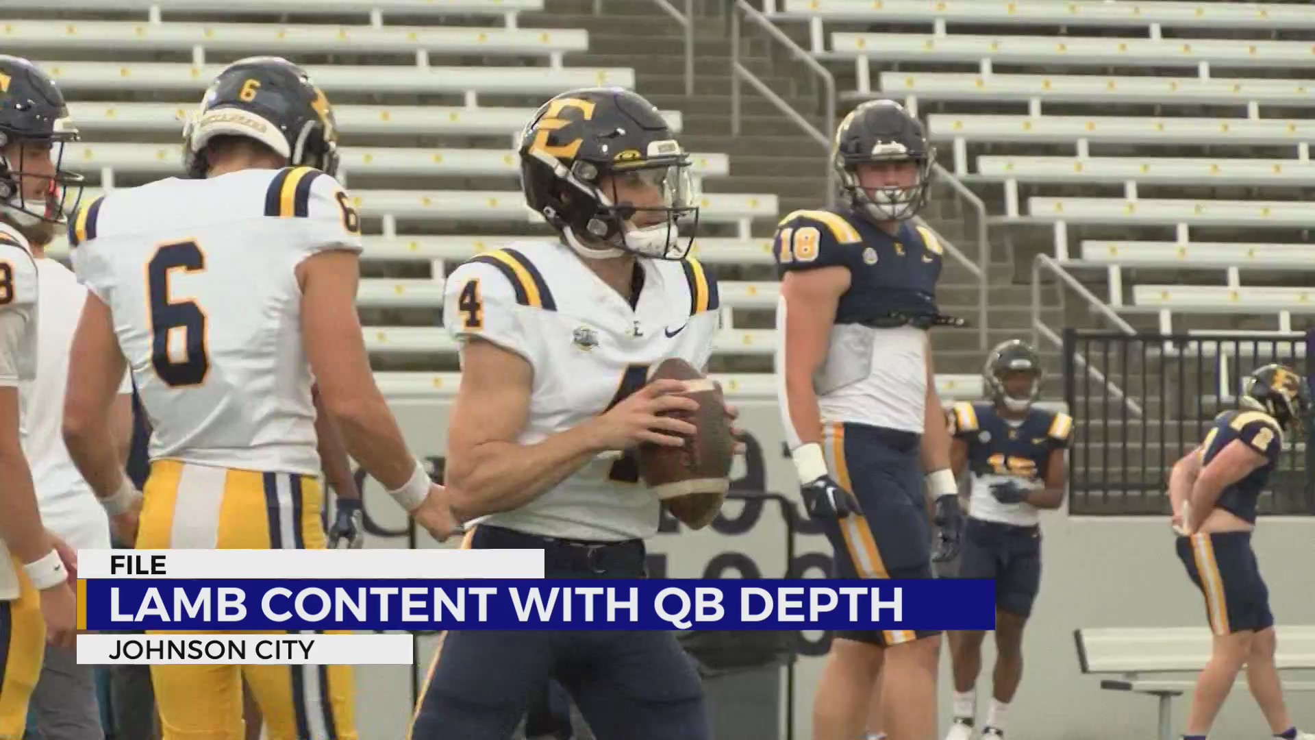 Lamb content with ETSU quarterback depth despite Doyle departure WJHL