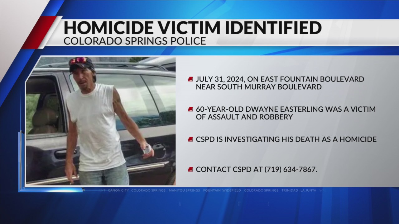 Victim identified in southeast Colorado Springs homicide – FOX21 News ...