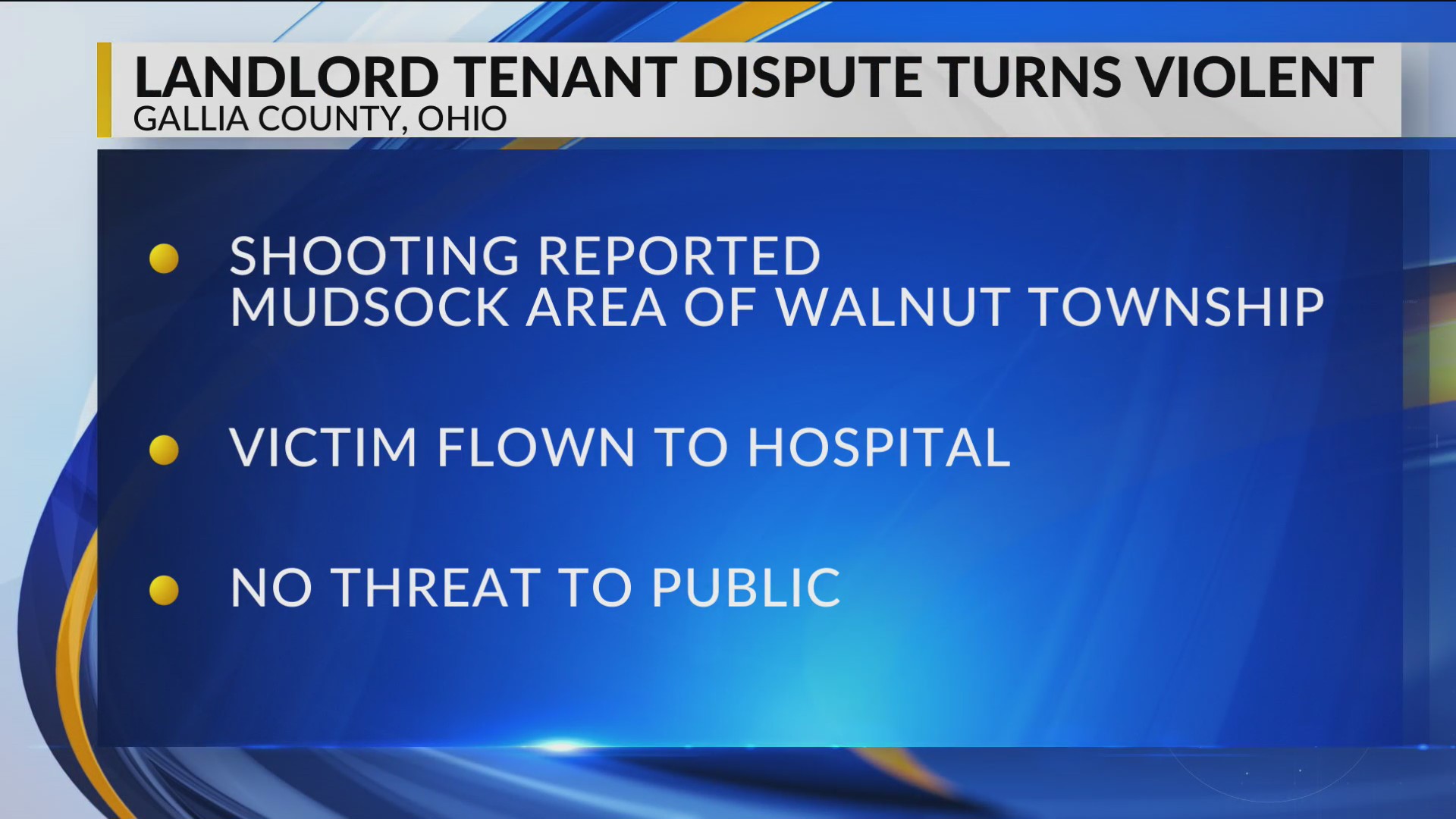 Landlordtenant dispute in Gallia County ends in shooting WOWK 13 News