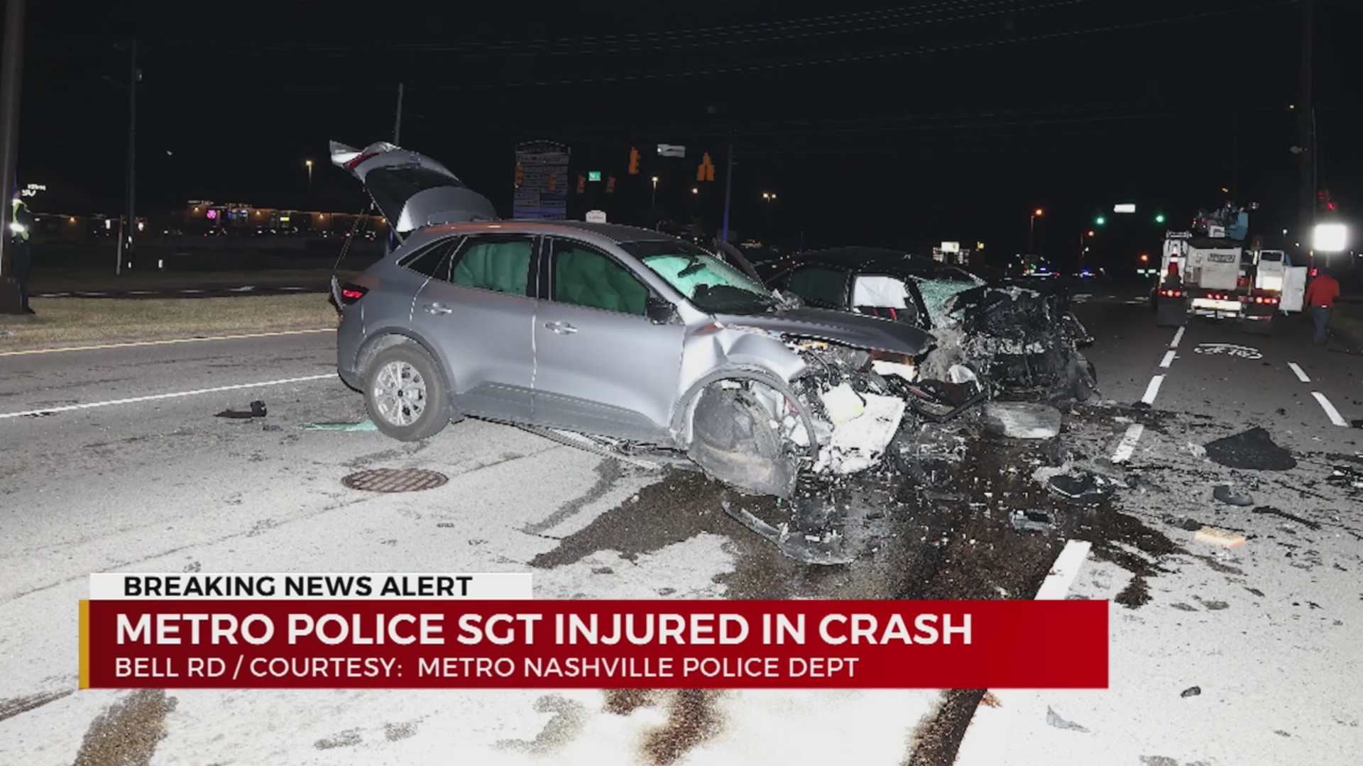 MNPD officer injured in deadly head-on crash on Bell Road – WKRN News 2