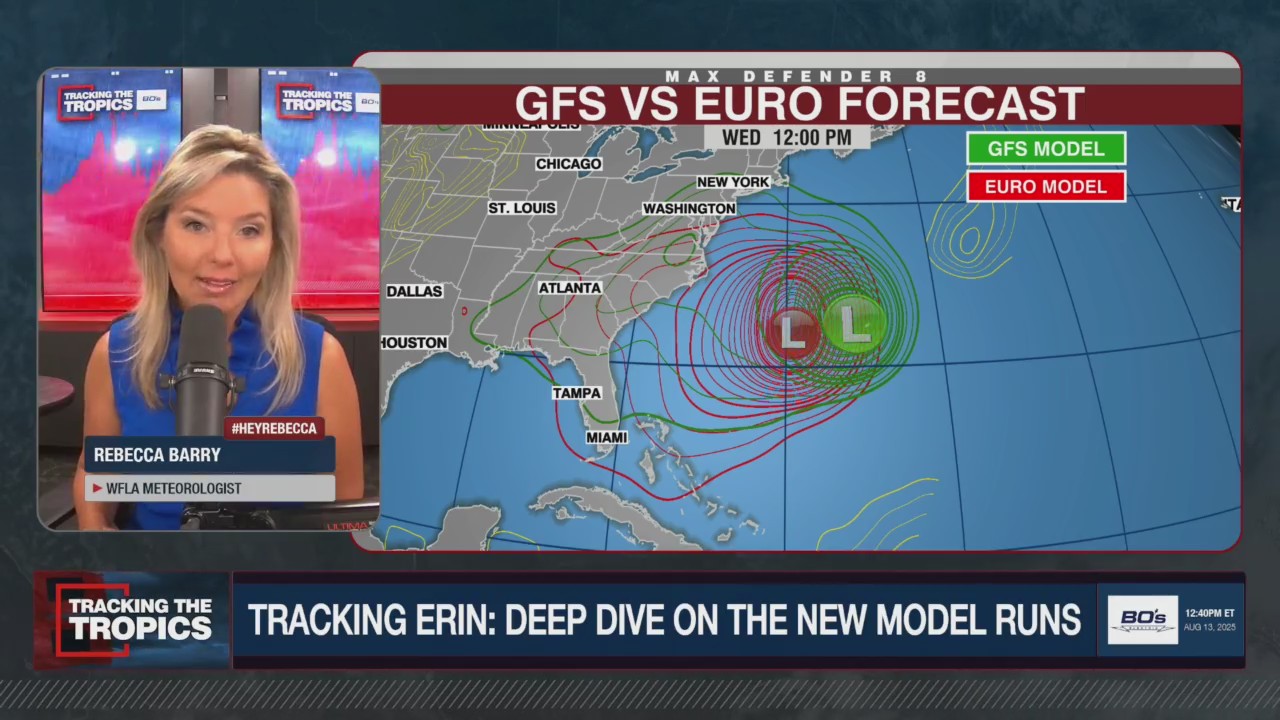 Where's Erin headed? Breaking down the storm's latest track, model runs | Tracking the Tropics