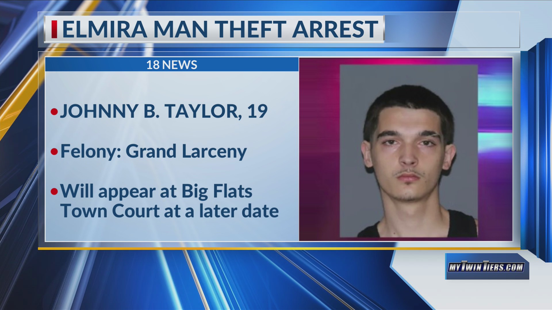 Elmira man arrested on arrest warrant for theft – WETM – MyTwinTiers.com