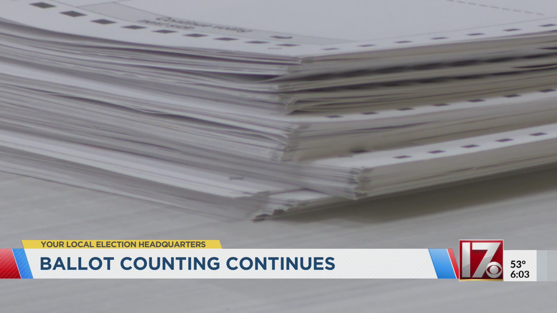 Ballot counting continues in North Carolina – CBS17.com