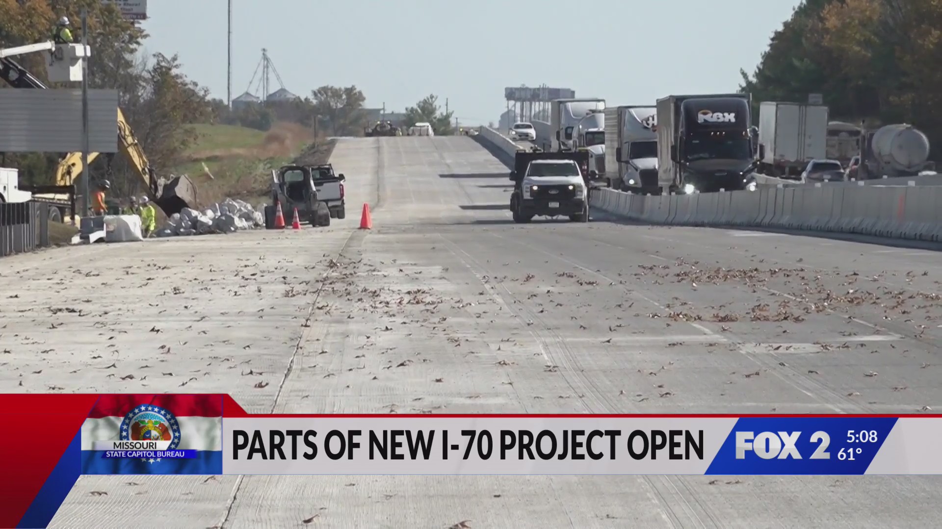 Parts of new I-70 Project open to traffic – FOX 2