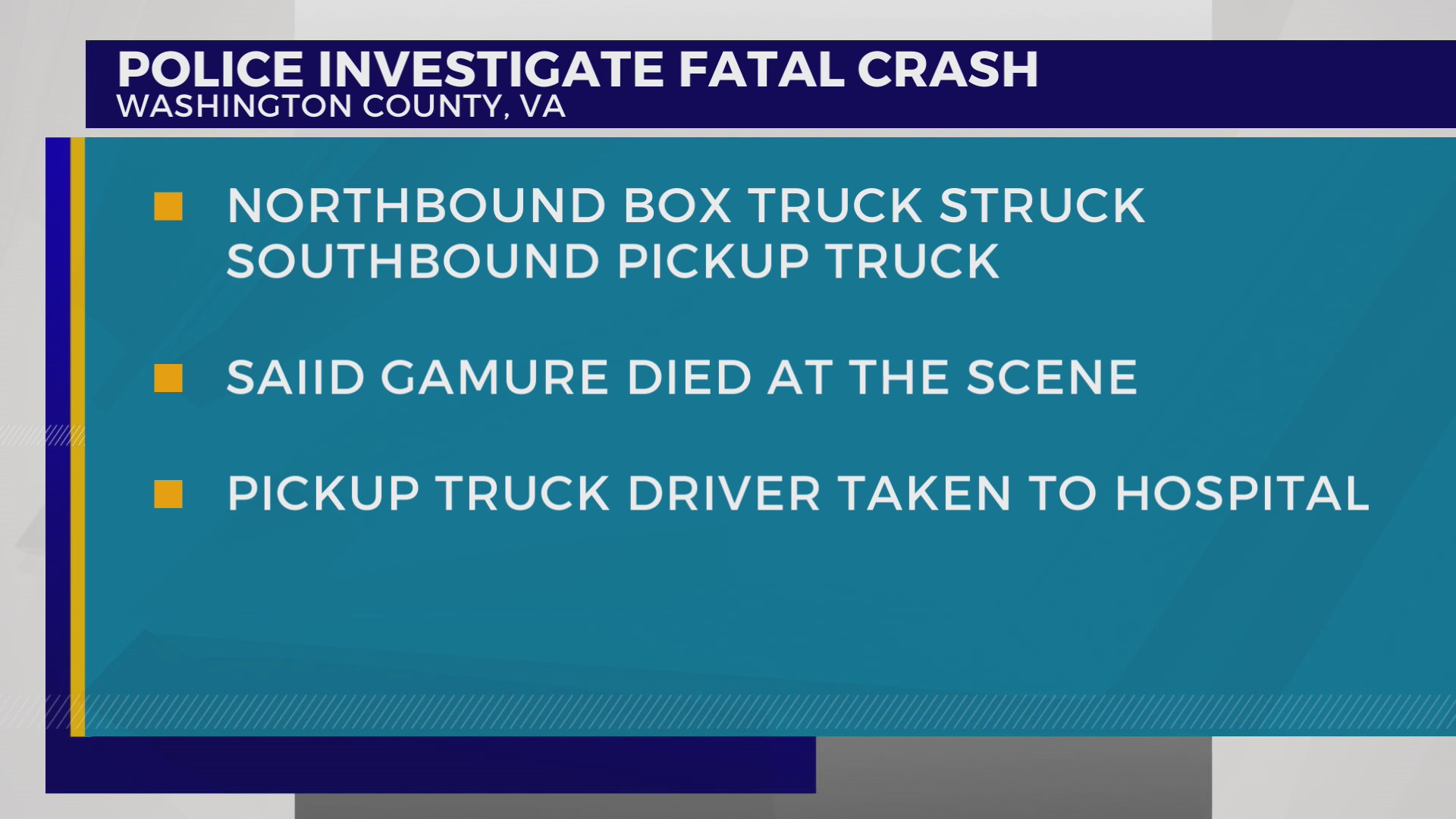 VSP: 1 dead, 1 injured after I-81 crash in Washington County, Va ...